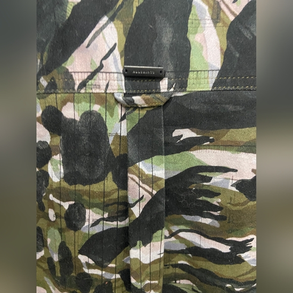 NWOT All Saints Inez Oniyuri Shirt Dress Khaki Green Size 8 - Picture 8 of 13